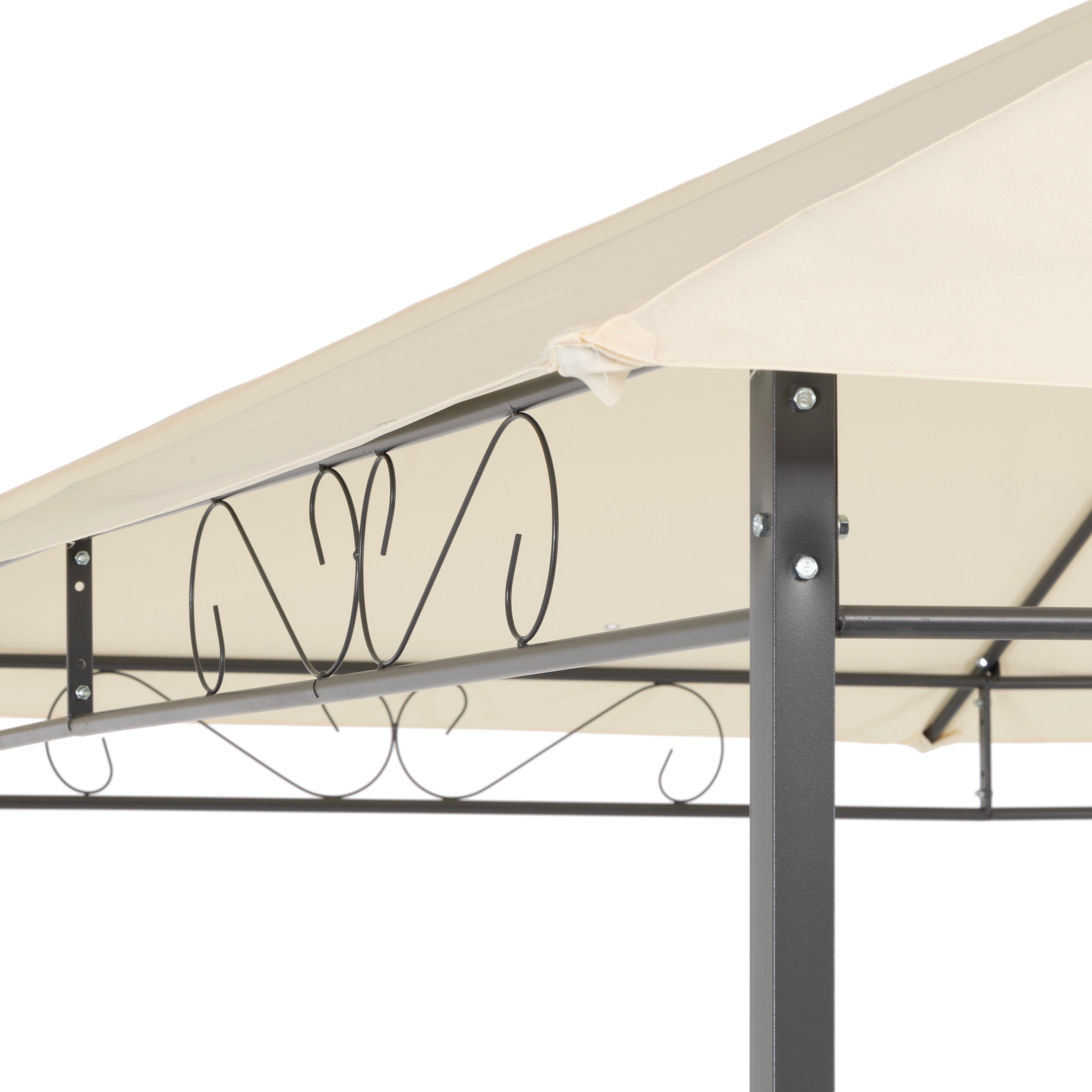VESTIAMO CASA GIARDINO - Gazebo con telo Ecrù 3x3 metri